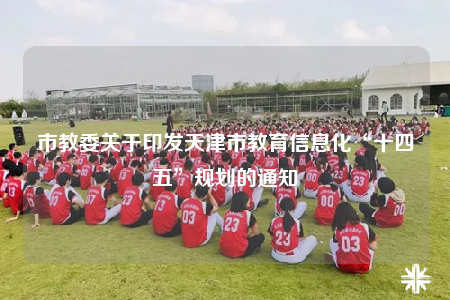 市教委關(guān)于印發(fā)天津市教育信息化“十四五”規(guī)劃的通知