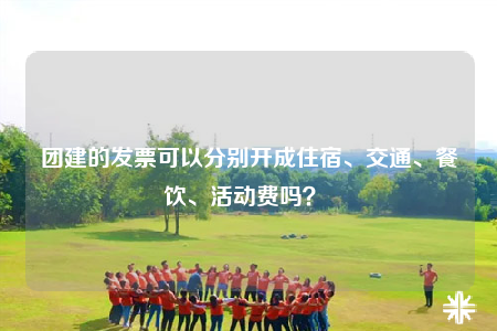 團建的發(fā)票可以分別開成住宿、交通、餐飲、活動費嗎？ 