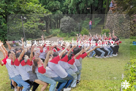 10篇大學生500字軍訓心得體會范文