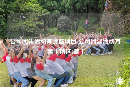 公司團建活動有哪些項目 公司團建活動方案（精選4篇）