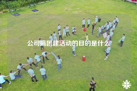 公司搞團建活動的目的是什么