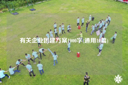 有關(guān)企業(yè)團(tuán)建方案1000字(通用10篇)