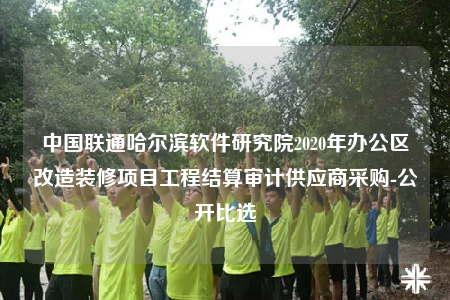 中國(guó)聯(lián)通哈爾濱軟件研究院2020年辦公區(qū)改造裝修項(xiàng)目工程結(jié)算審計(jì)供應(yīng)商采購(gòu)-公開(kāi)比選
