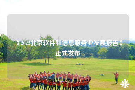 《2022北京軟件和信息服務業(yè)發(fā)展報告》正式發(fā)布