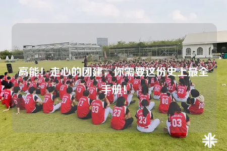 高能！走心的團建，你需要這份史上最全手冊！