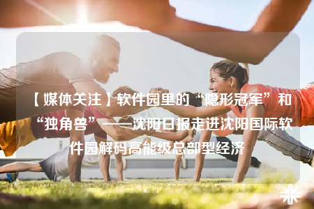 【媒體關(guān)注】軟件園里的“隱形冠軍”和“獨(dú)角獸”——沈陽日報走進(jìn)沈陽國際軟件園解碼高能級總部型經(jīng)濟(jì)